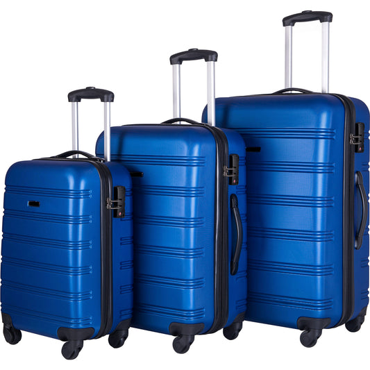 3 Piece Luggage Set Hardside Spinner Suitcase with TSA Lock 20& 24' 28& Available