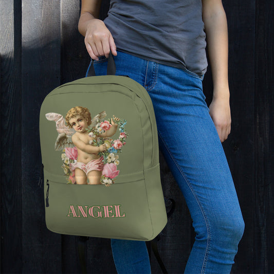 ANGEL IN KAKI COLOR WITH BLACK ON THE OTHER SIDE  Backpack