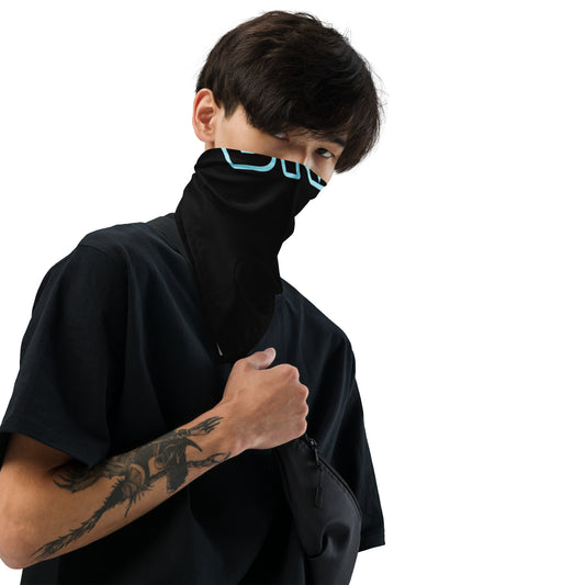 BRAT (BLUE ON BLACK BACKGROUND)All-over print bandana