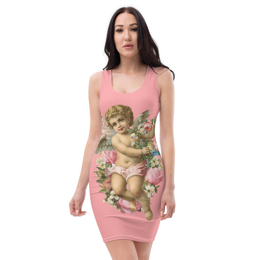 ANGEL PINK DRESS -LIMITED SIZES AVAILABLE FOR THIS LIMITED EDITION-Sublimation Cut & Sew Dress