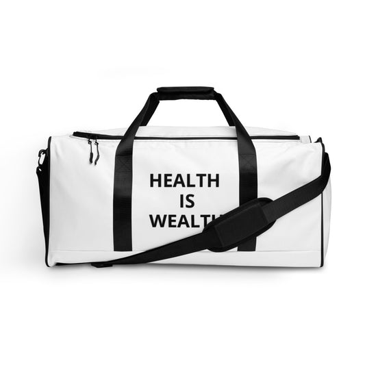 HEALTH IS WEALTH TRAVEL Duffle bag