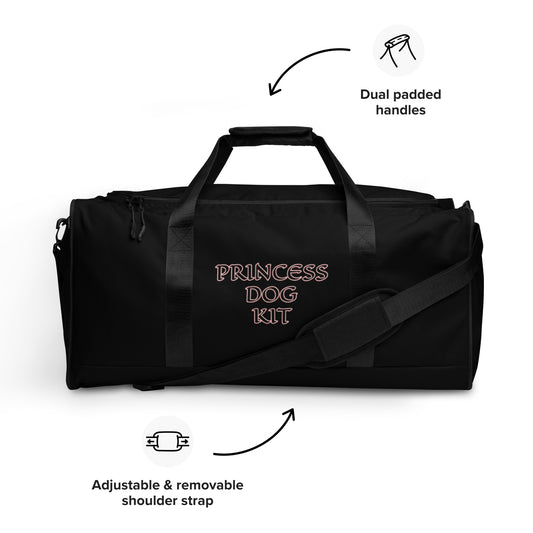 PRINCESS DOG EMERGENY KIT- GREAT FOR TRAVELLING WITH DOGSOR STORAGE-Duffle bag