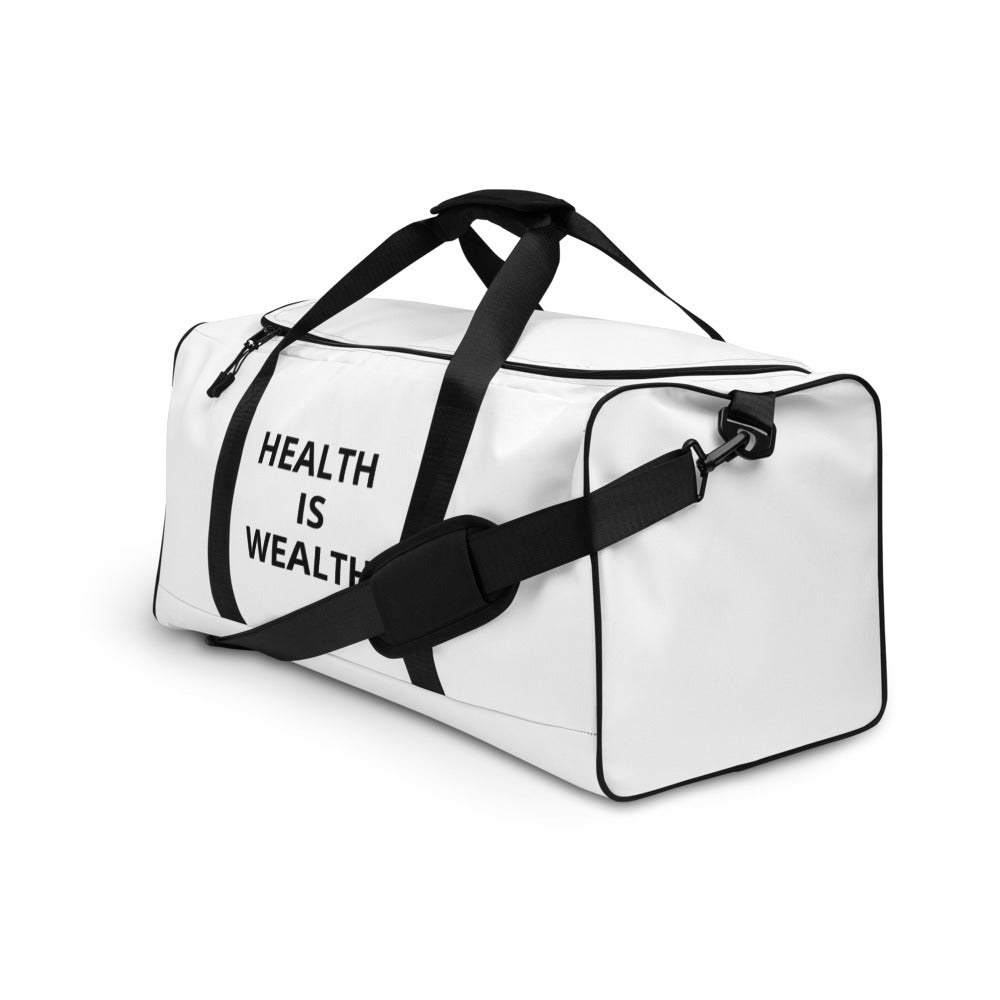 HEALTH IS WEALTH TRAVEL Duffle bag