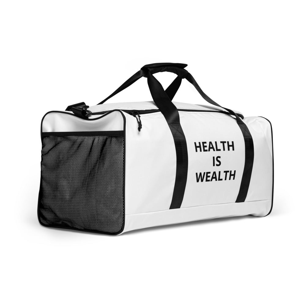 HEALTH IS WEALTH TRAVEL Duffle bag