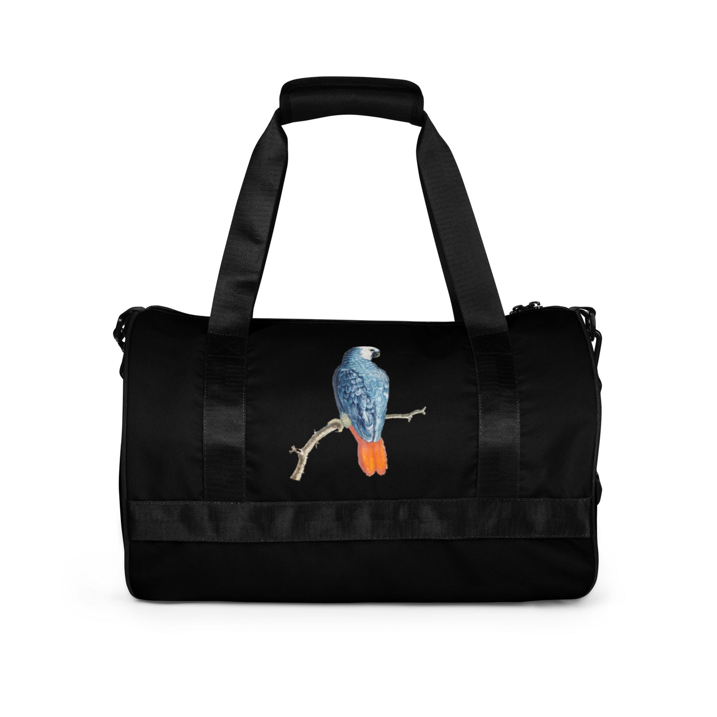 BLUE VINTAGE PARROT TRAVEL OR  gym bag