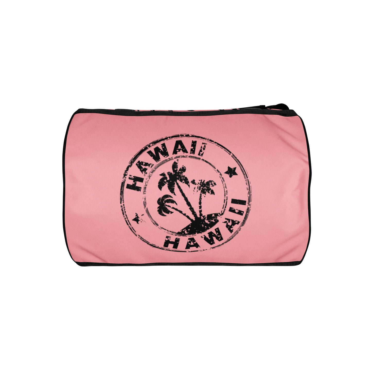 HAWAII STAMP IN BLACK WITH PINK BACKGROUND-All-over print gym bag