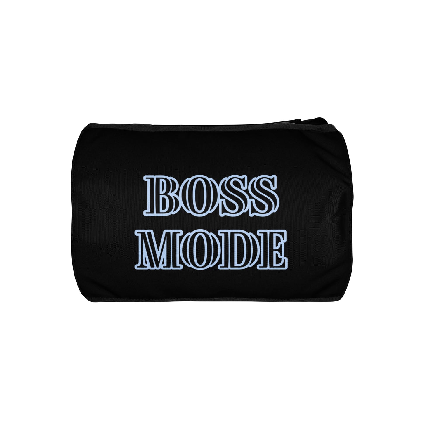 BOSS MODE- BLUE WITH BLACK BACKGROUD All- TRAVEL OR  gym bag