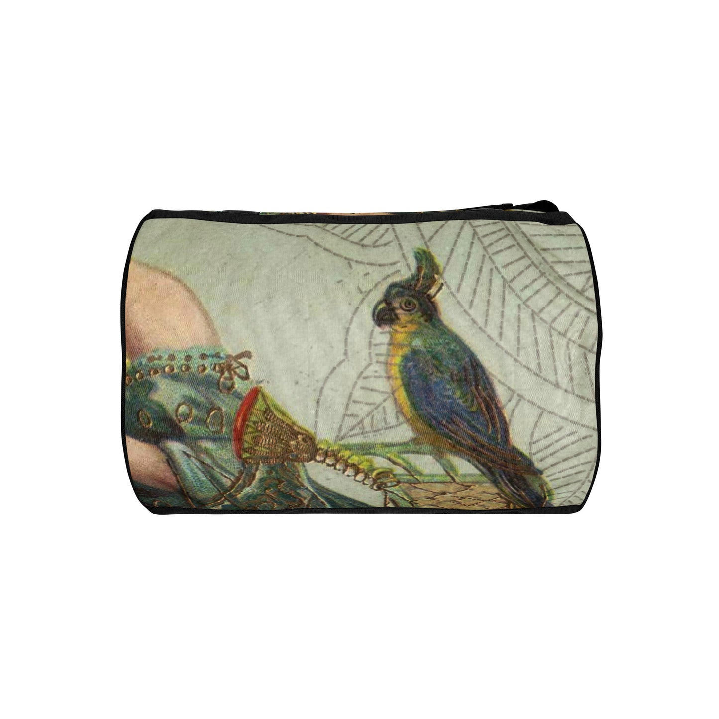 VINTAGE BIRD LADY All-over print gym bag