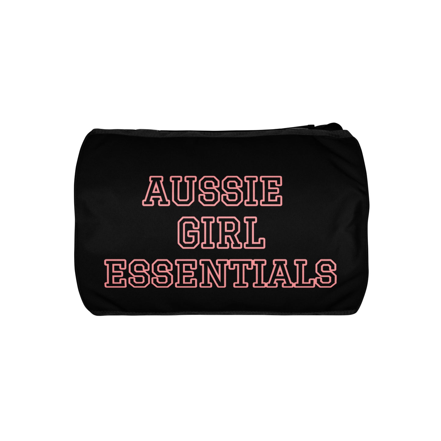 AUSSIE GIRL ESSENTIALS IN PINK WRITING--TRAVEL OR gym bag