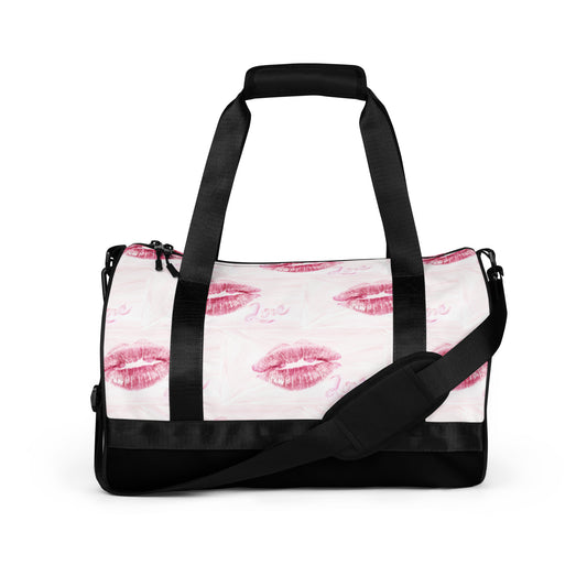 LIPS-MAKE UP KIT All-over print gym bag