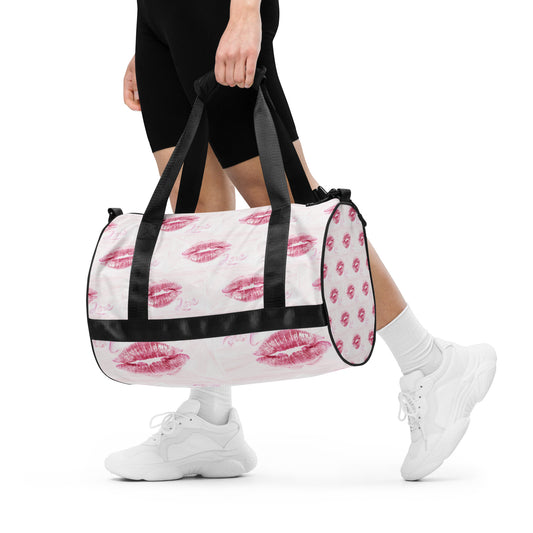 LIPS OF LOVE All-over print gym bag