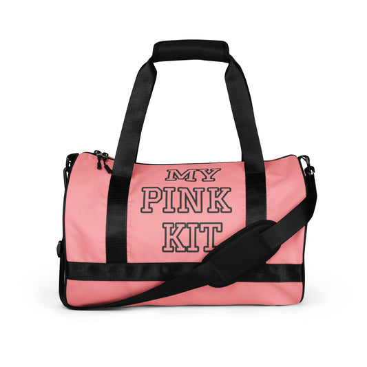 PINK KIT-------- PINK IS POWER-----All-over print gym bag