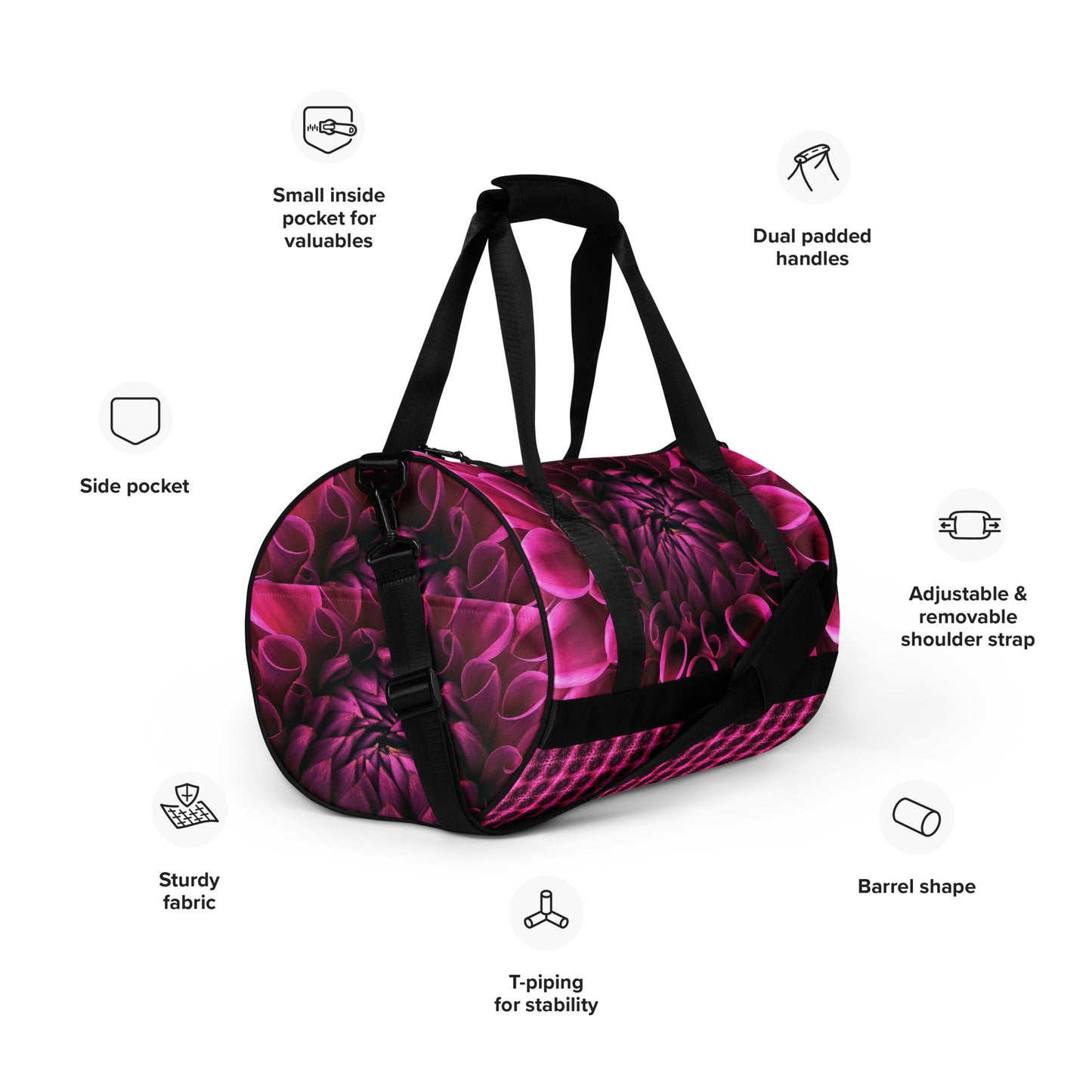 WEDDING BOUTIQUE TRAVEL BAG-DELIAH FLOWER DESIGN