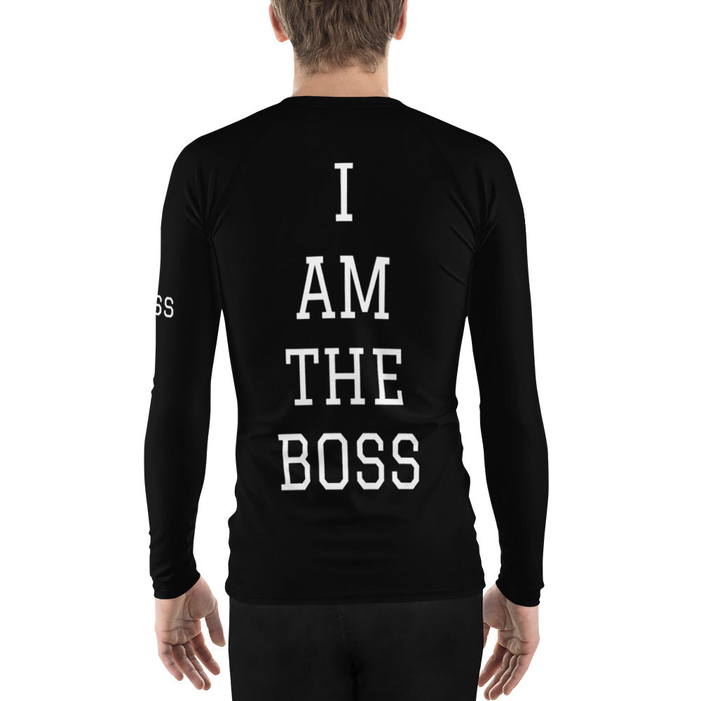 I AM THE BOSS- SHIRT FOR DOG SHOWS OR FUN GIFT FOR DOG OWNER-Men's Rash Guard