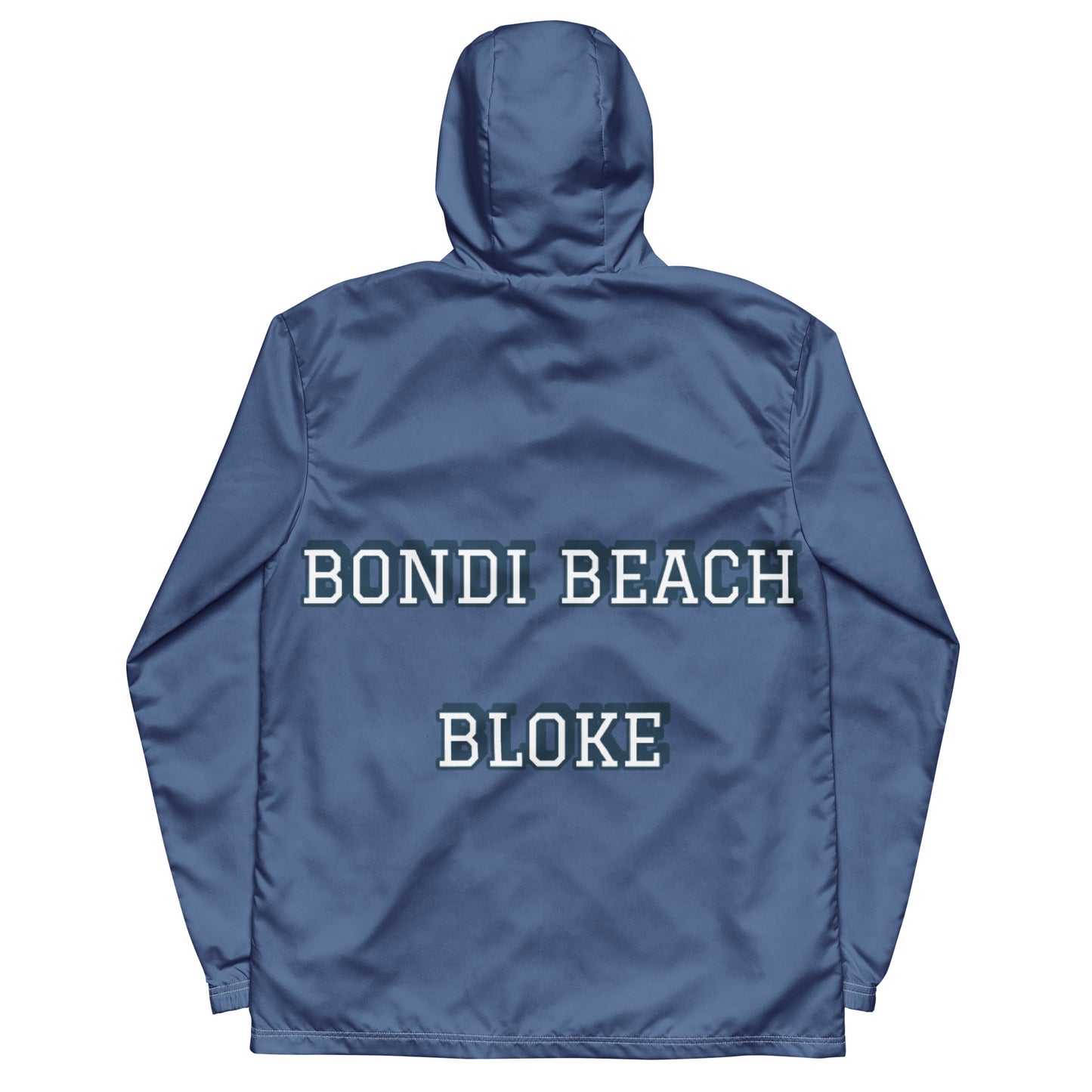 BONDI BEACH BLOKE ---IN BLUE Men’s WATER RESISTANT windbreaker