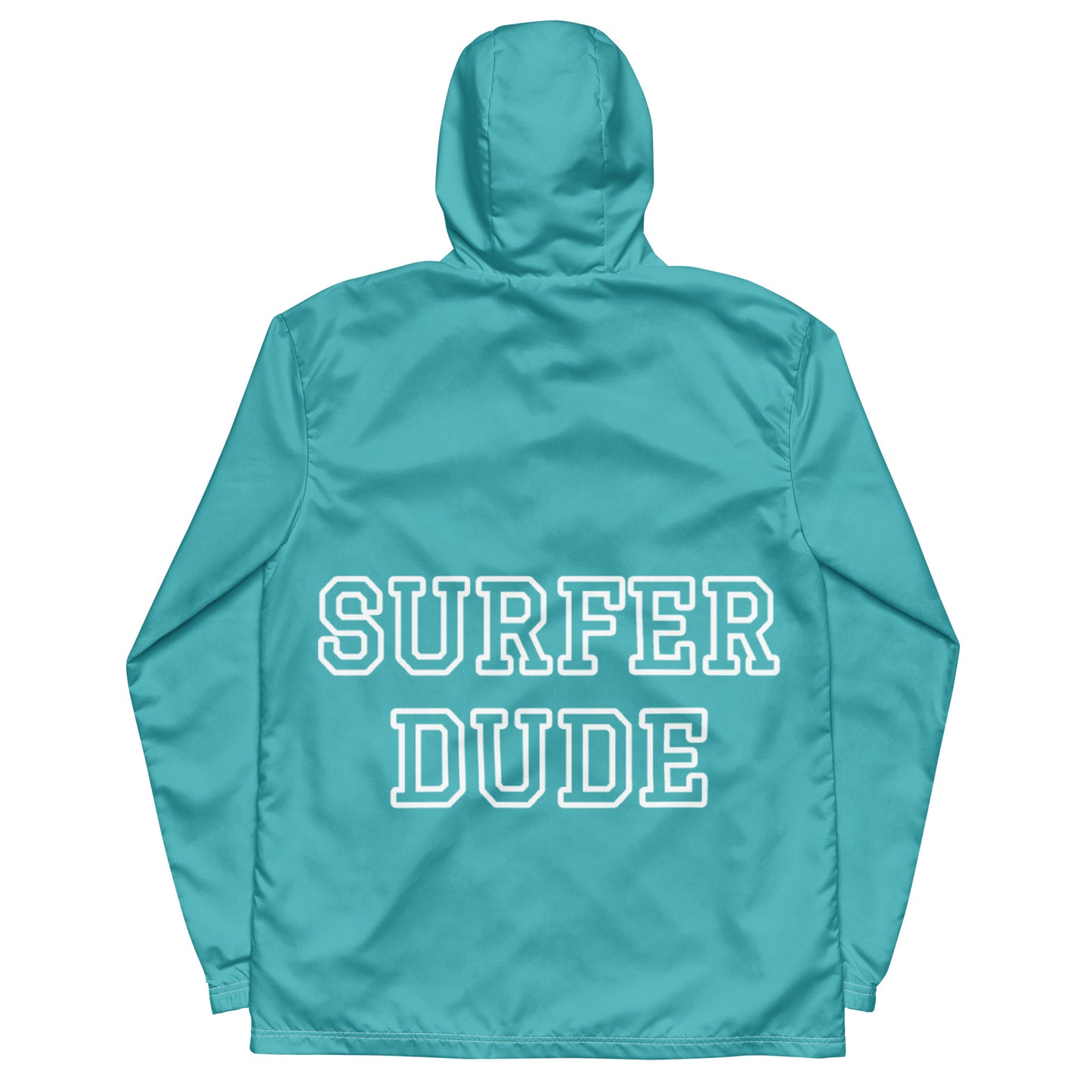 SURFER DUDE TEAL JACKET---Men’s windbreaker