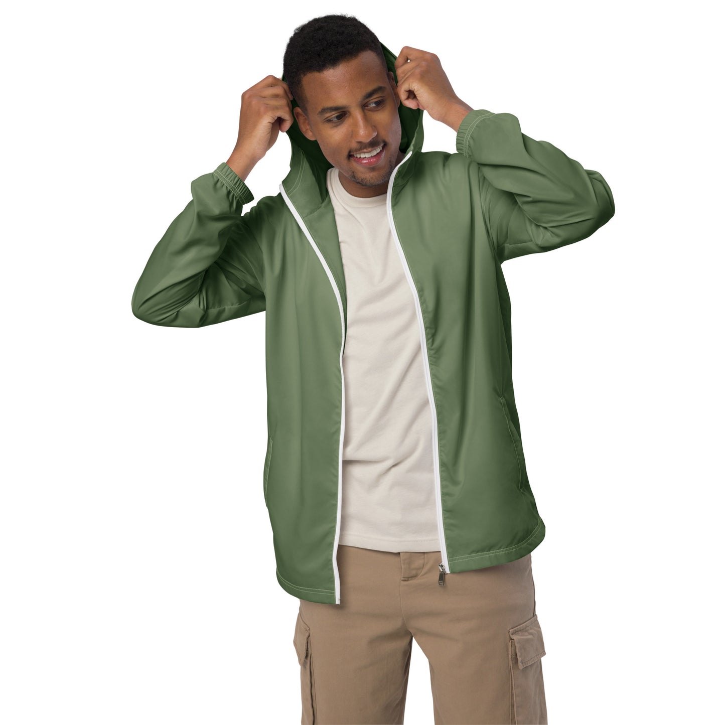 AUSSIE BEAU---SHOWN IN KHAKI COLOR---Men’s windbreaker