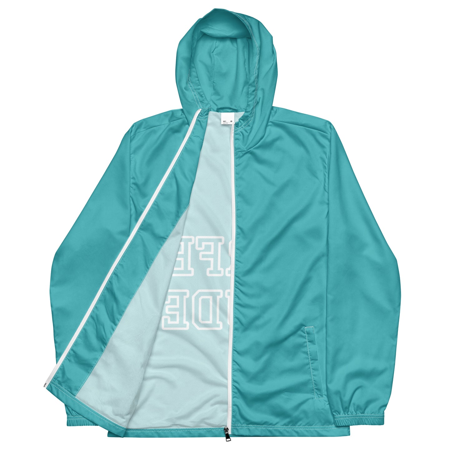 SURFER DUDE TEAL JACKET---Men’s windbreaker