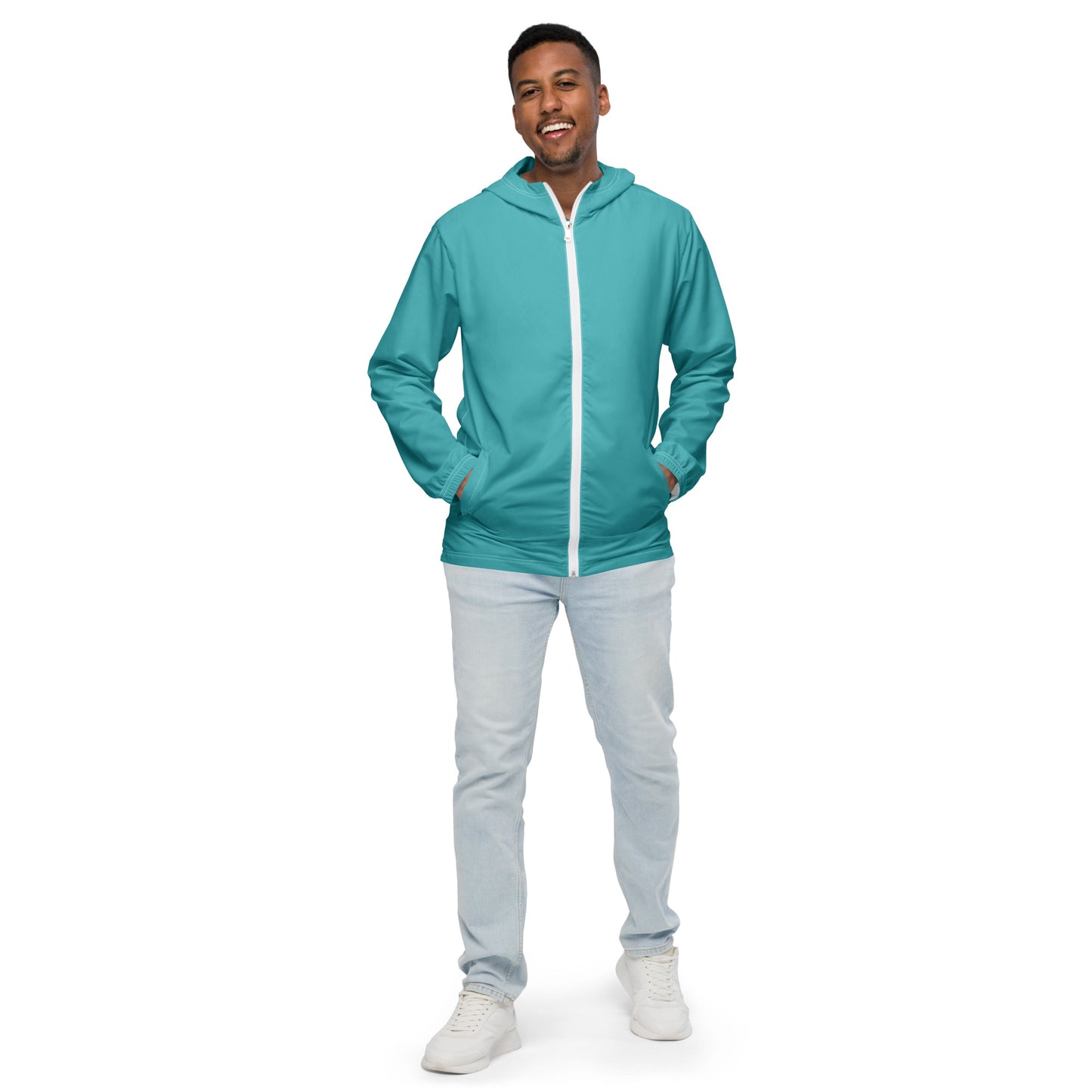 SURFER DUDE TEAL JACKET---Men’s windbreaker