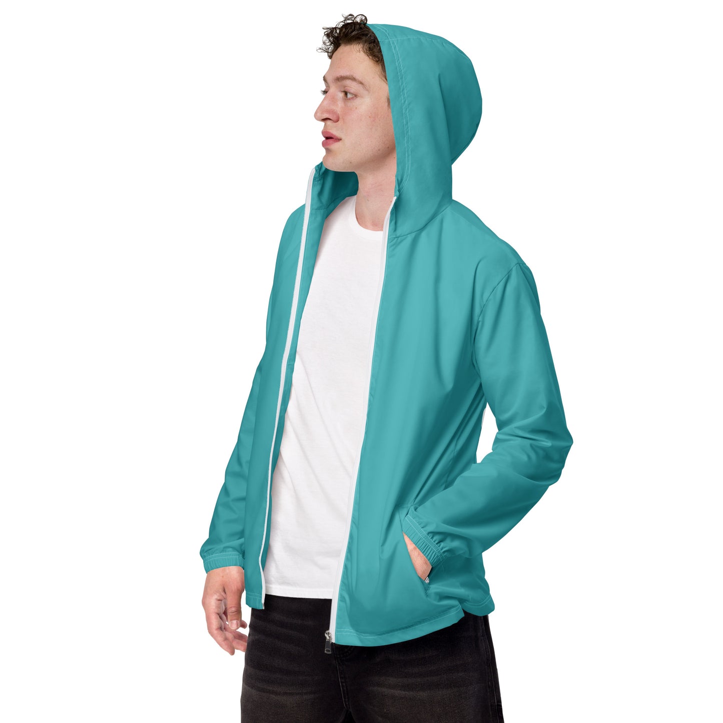 SURFER DUDE TEAL JACKET---Men’s windbreaker