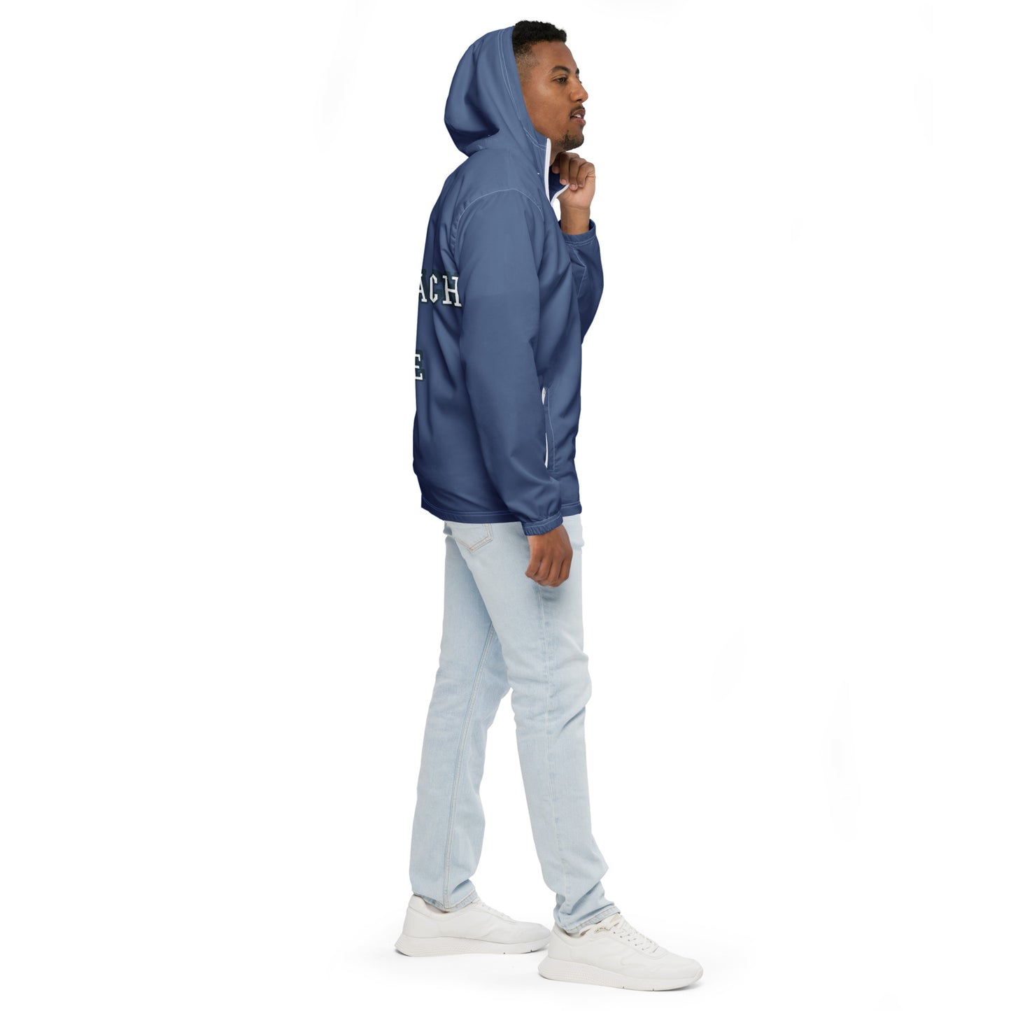 BONDI BEACH BLOKE ---IN BLUE Men’s WATER RESISTANT windbreaker