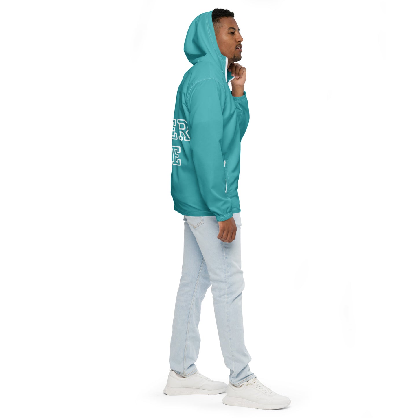 SURFER DUDE TEAL JACKET---Men’s windbreaker