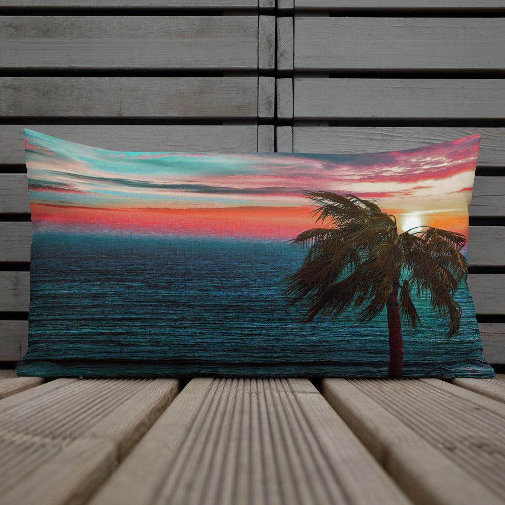 HAWAII BEACH SCENE PILLOW Premium Pillow