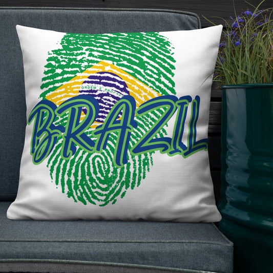 BRAZIL BOUTIQUE -BRAZIL FLAG Premium Pillow