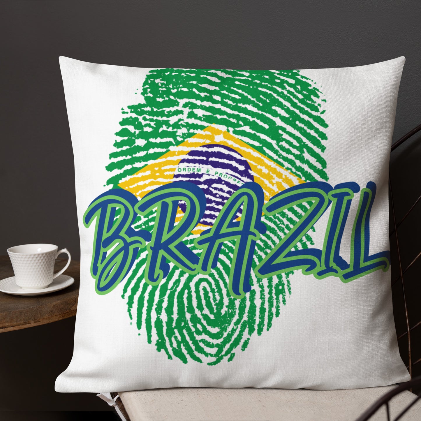 BRAZIL BOUTIQUE -BRAZIL FLAG Premium Pillow