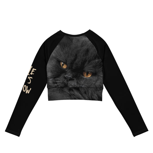 THE CAT'S MEOW- long-sleeve crop top