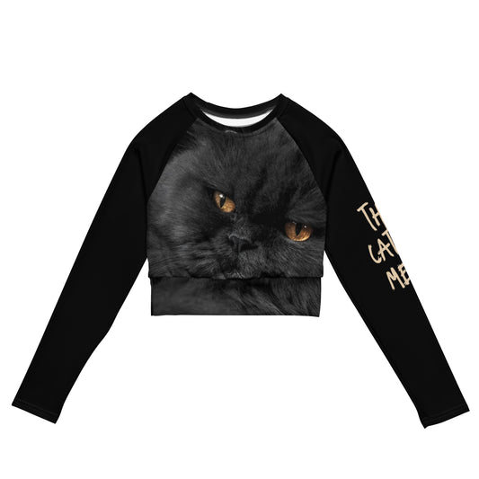 THE CAT'S MEOW- long-sleeve crop top