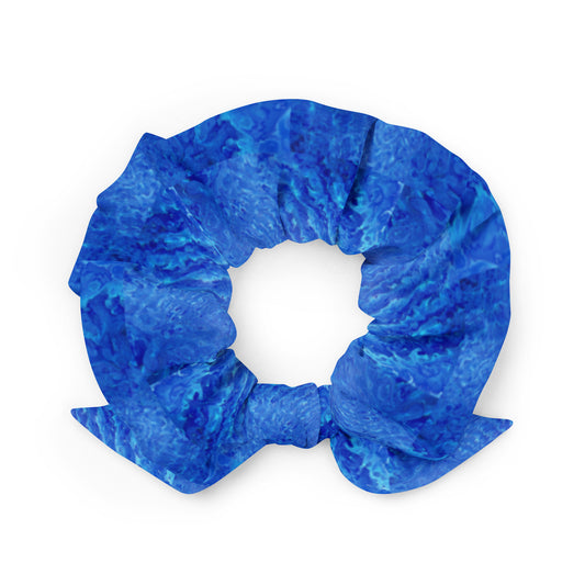 POOL WAVES BLUE Scrunchie