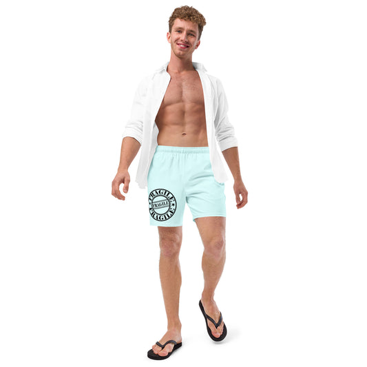 FRAGILE BLUE Men's swim trunks