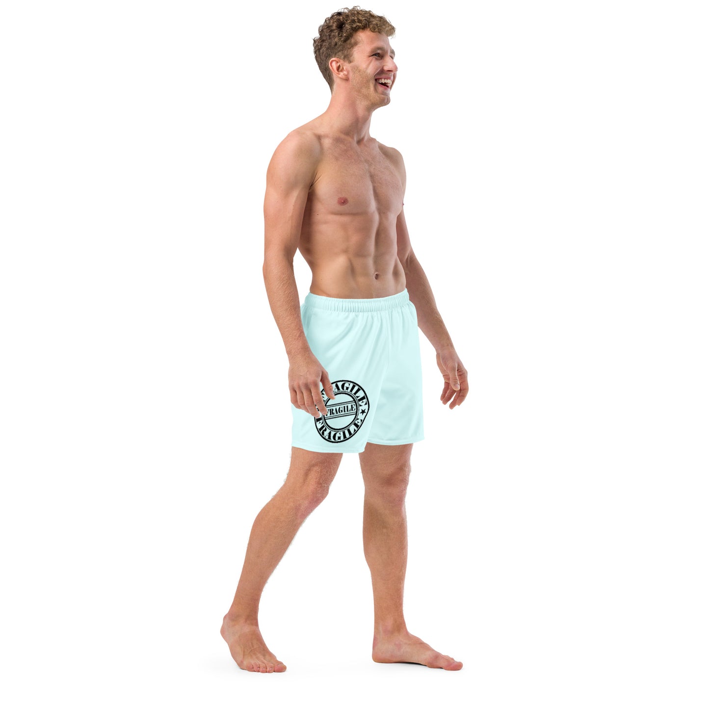 FRAGILE BLUE Men's swim trunks