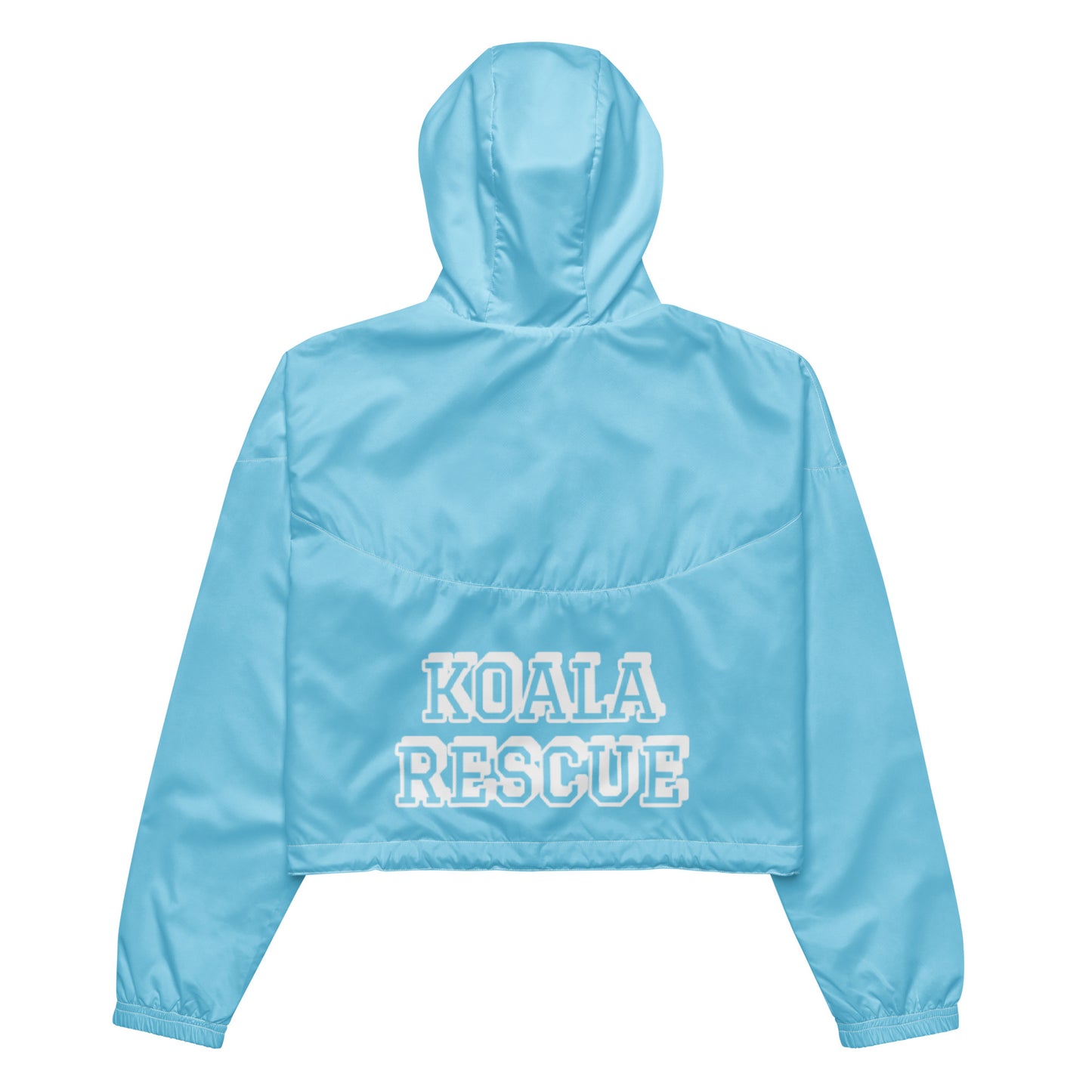 KOALA RESCUE--BABY BLUE--Women’s cropped windbreaker