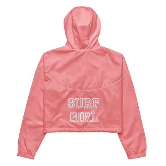 SURF GIRL IN PINK ----Women’s cropped windbreaker