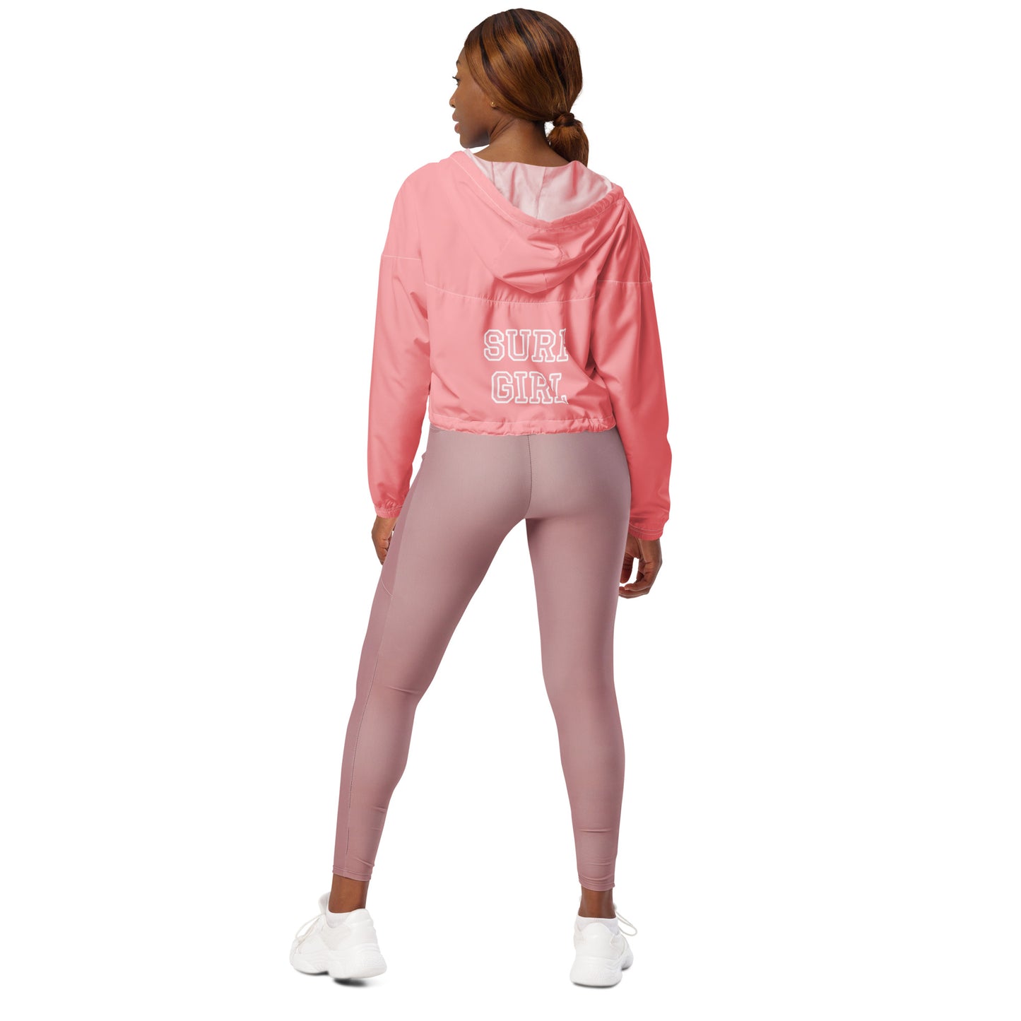 SURF GIRL IN PINK ----Women’s cropped windbreaker