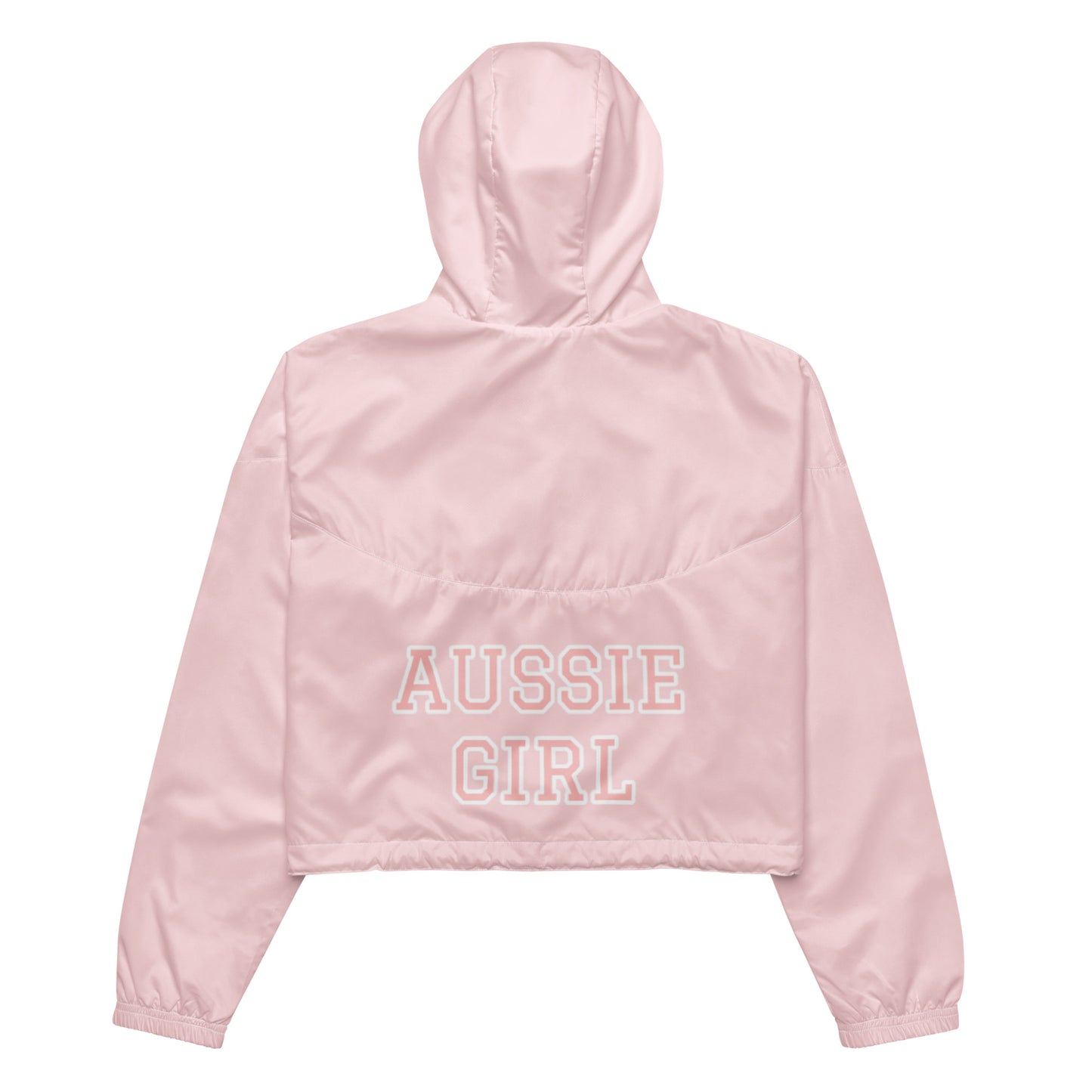 AUSSIE GIRL IN PINK----Women’s cropped windbreaker