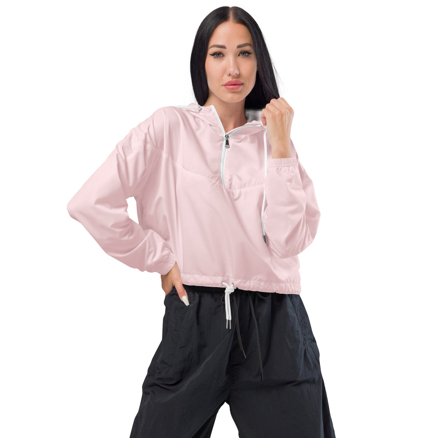 AUSSIE GIRL IN PINK----Women’s cropped windbreaker