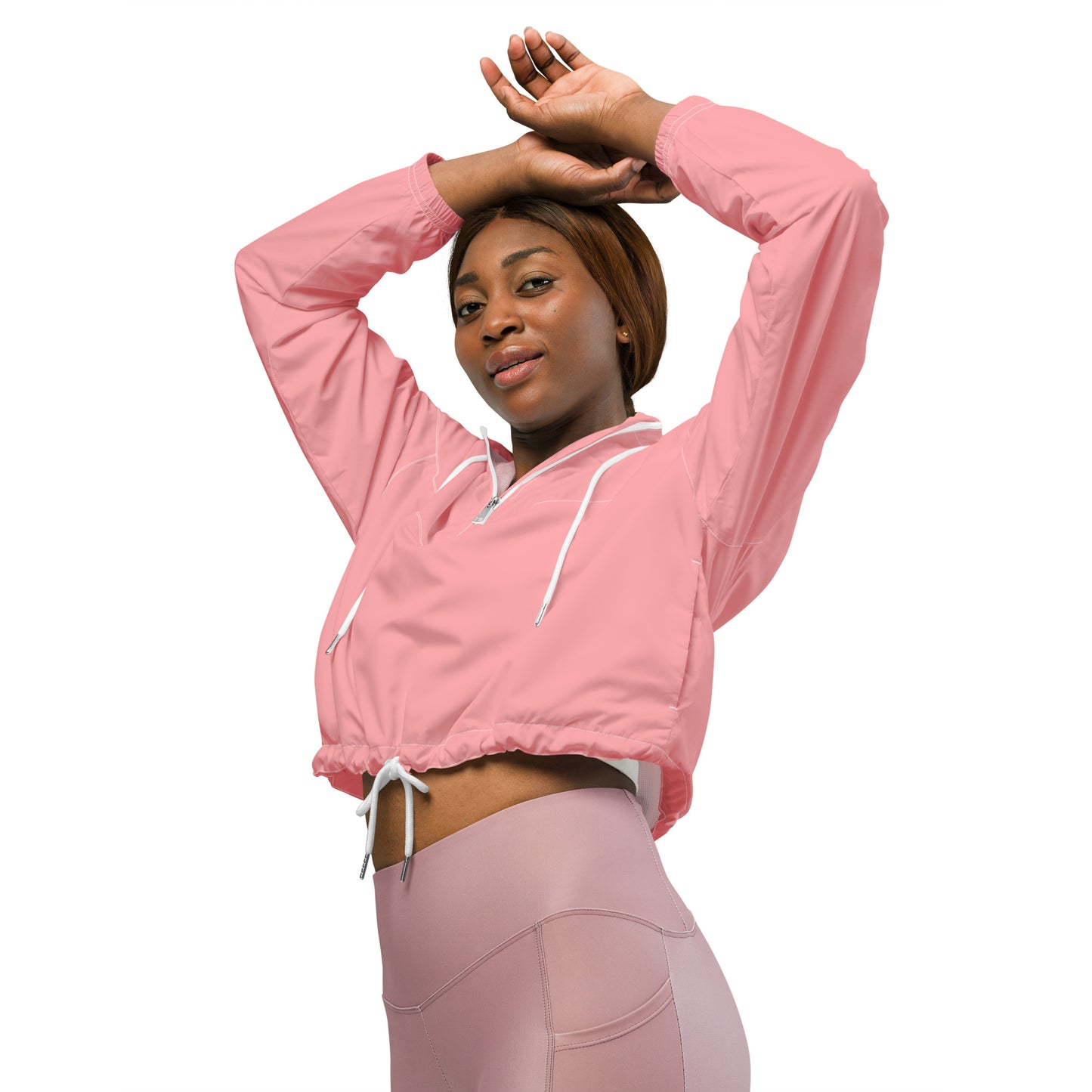 SURF GIRL IN PINK ----Women’s cropped windbreaker