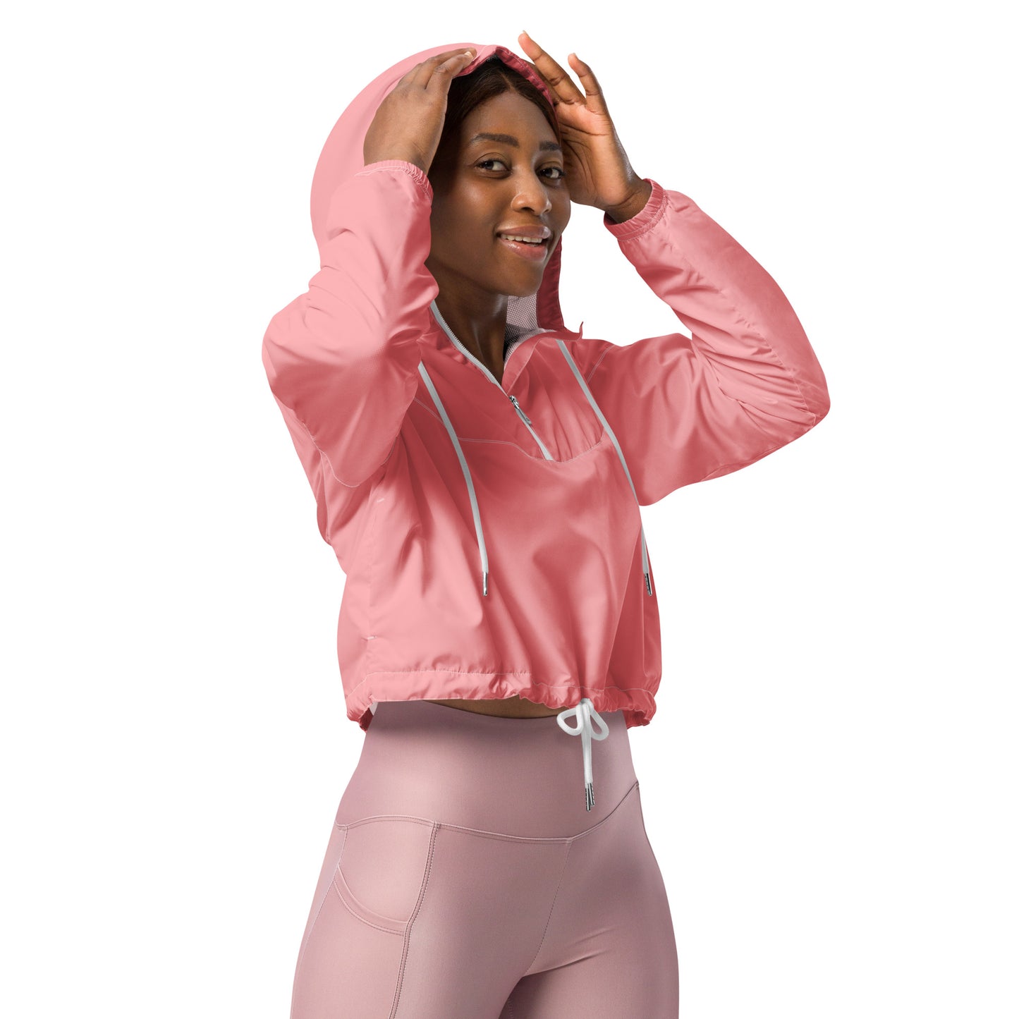 SURF GIRL IN PINK ----Women’s cropped windbreaker