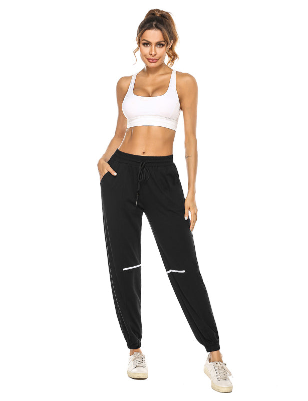 Women'S Casual Cotton Loose Sweatpants Drawstring Waist Jogging Pants With Pockets Running Gym Yoga