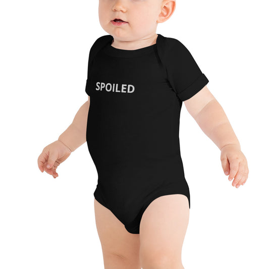 SPOILED--Baby short sleeve one piece