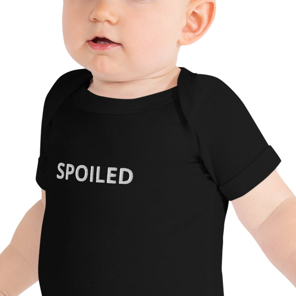 SPOILED--Baby short sleeve one piece