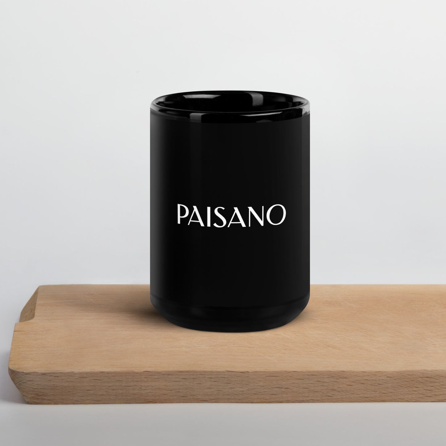 PAISANO-Black Glossy Mug