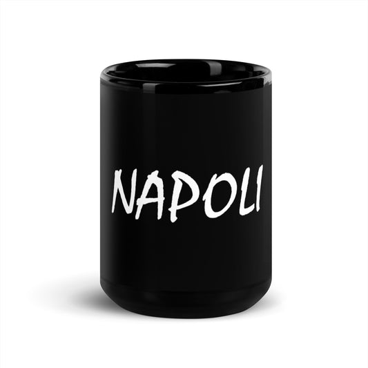 NAPOLI-Black Glossy Mug