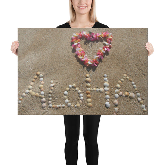 ALOHA ON THE SAND Canvas