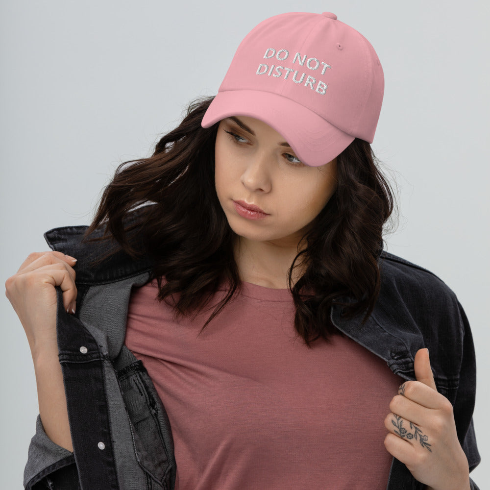 DO NOT DISTURB PINK OR BLUE Dad hat