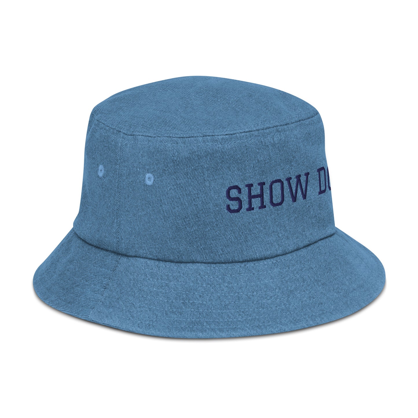 SHOW DOG--Denim bucket hat --THIS WAS DESIGNED FOR YOUR DOG TO MODEL