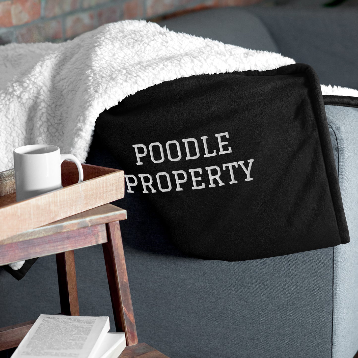 POODLE PROPERTY Premium sherpa blanket